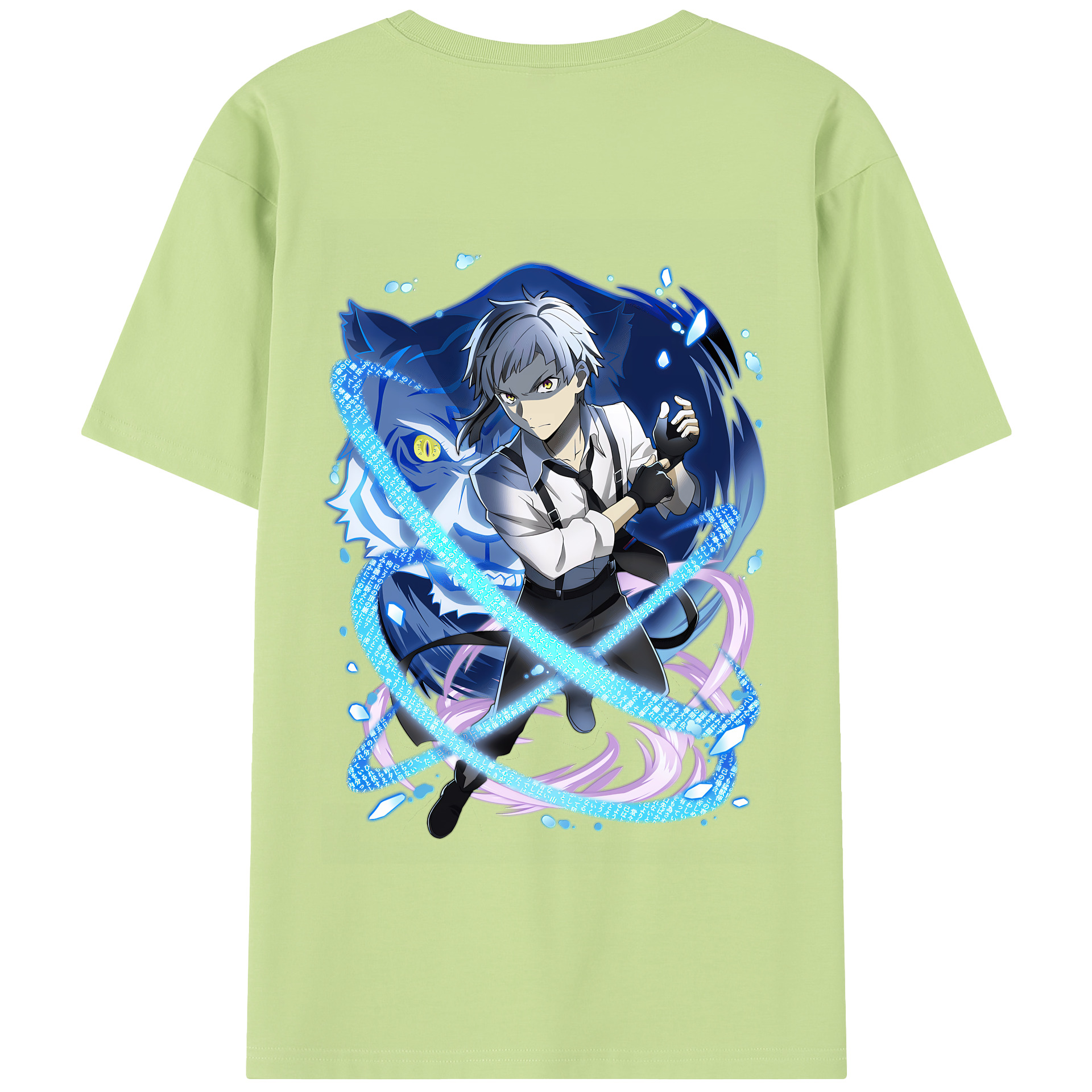 （画像用） 文豪ストレイドッグス Bungo Stray Dogs 綿100％半袖Tシャツ（背面プリント）